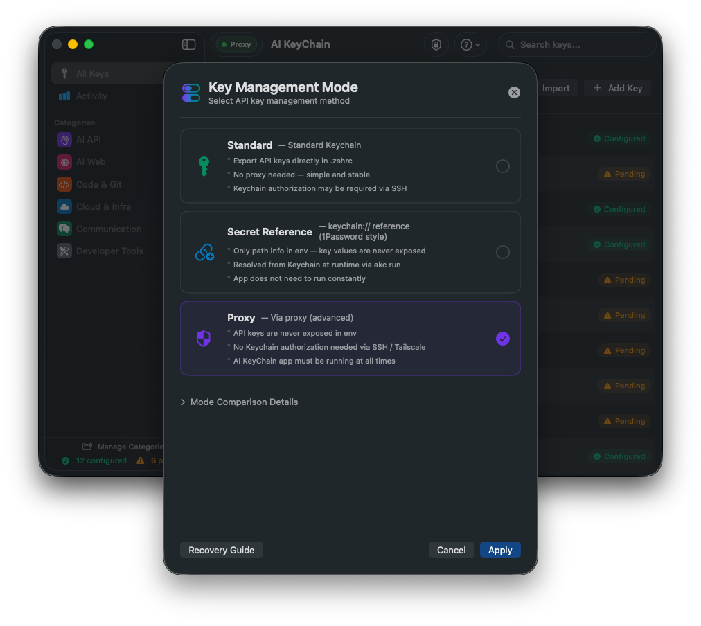 Mode Select EN